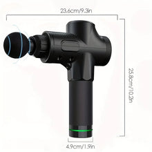 Cargar imagen en el visor de la galería, Pistola de Masaje Pro: 20 Niveles de Intensidad + Kit de Cabezales – Tu Fisioterapeuta en Casa
